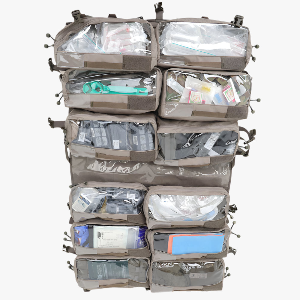 Snigel Large Insert Pouch 1.0 – insatsficka med kardborre, 33×16×10 cm, FM grå