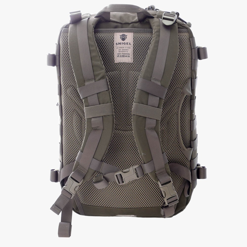 Snigel Specialist Backpack 30L – taktisk ryggsäck, oliv