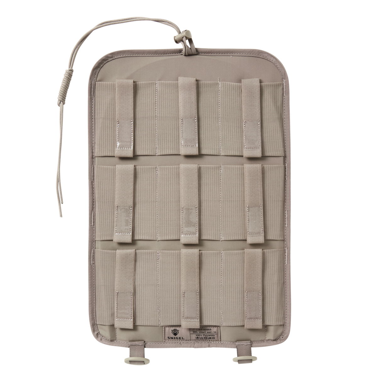 Snigel Insert Wall 30L – hopfällbar organisationsvägg för Specialist 30L, grå