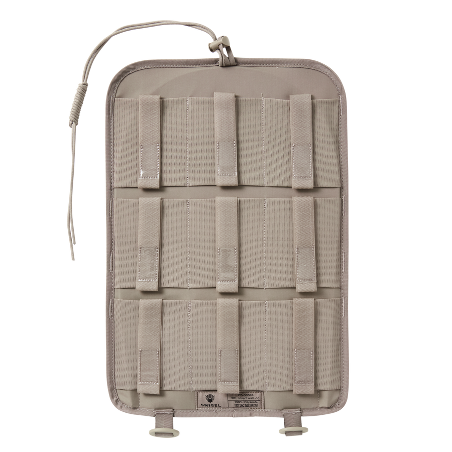 Snigel Insert Wall 30L – hopfällbar organisationsvägg för Specialist 30L, grå