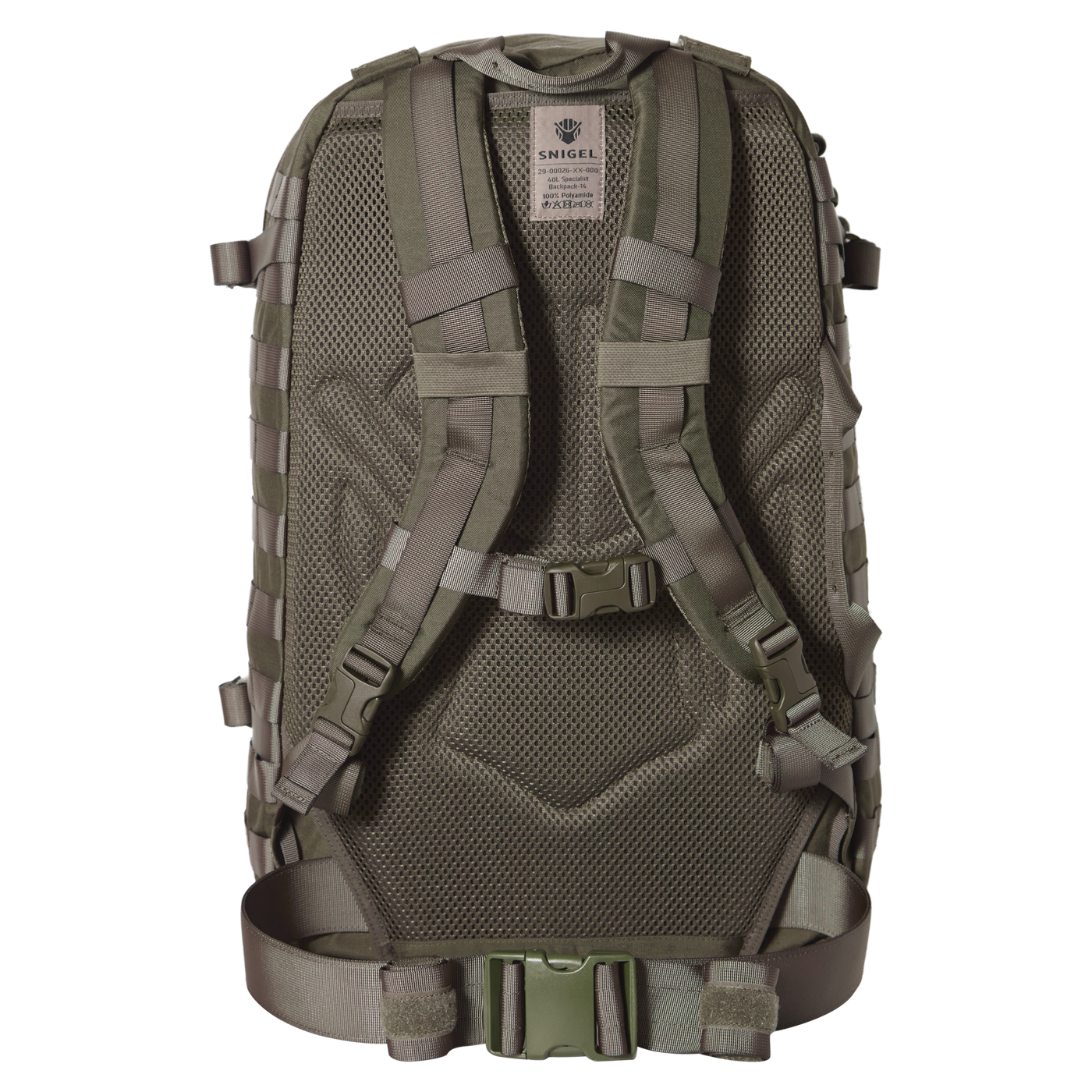 Snigel Specialist Backpack 40L – modulär uppdragsryggsäck, grå