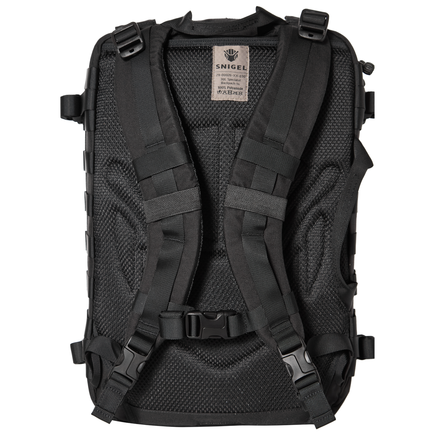 Snigel Specialist Backpack 30L – modulär insatsryggsäck, svart