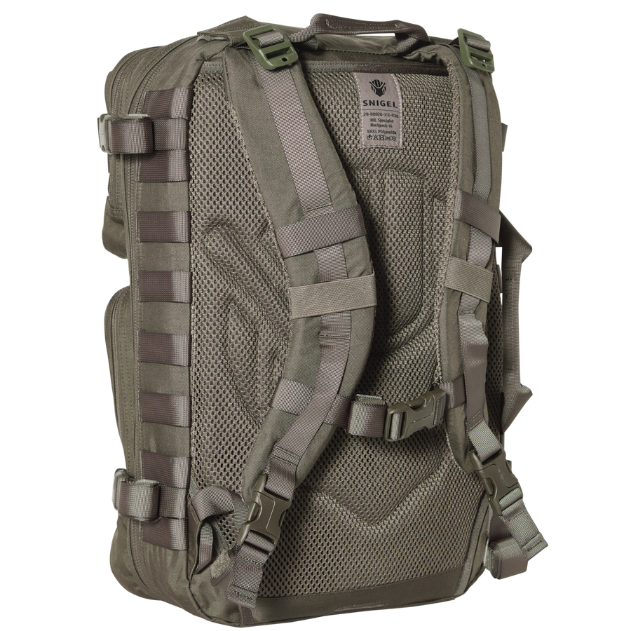Snigel Specialist Backpack 30L – modulär insatsryggsäck, grå