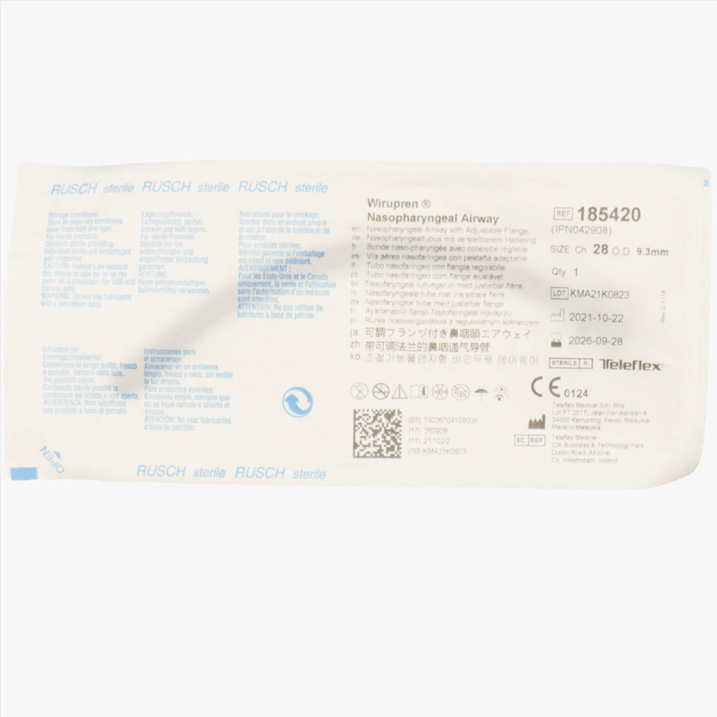 Nästub Rüsch 28F enlumen latexfri small 5-pack