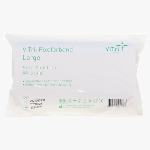 Skumförband Vitri Fixoförband — självhäftande & absorberande — 20 cm x 60 cm