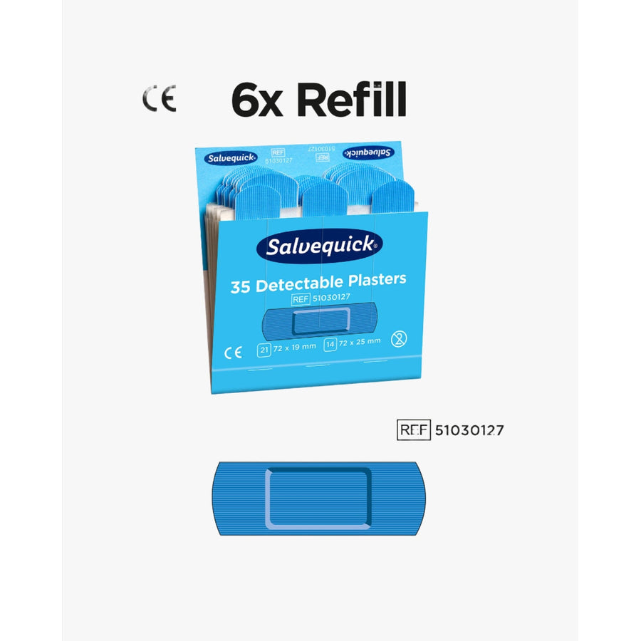 Cederroth Blue Detectable Plåster 6 paket