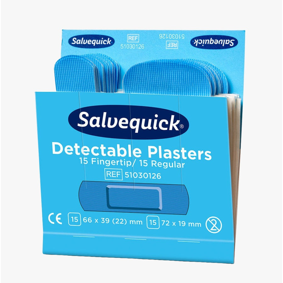Cederroth Blue Detectable Plåster Fingertip/Regular 6 paket