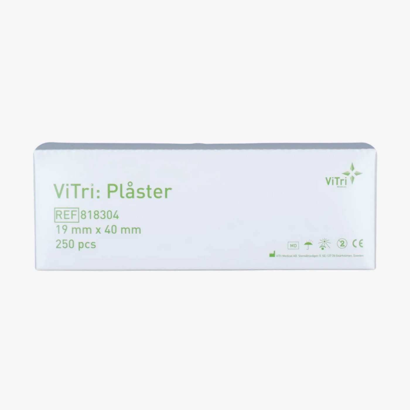 ViTri Injektionsplåster – 1,9 × 4 cm beige nonwoven – 250 st