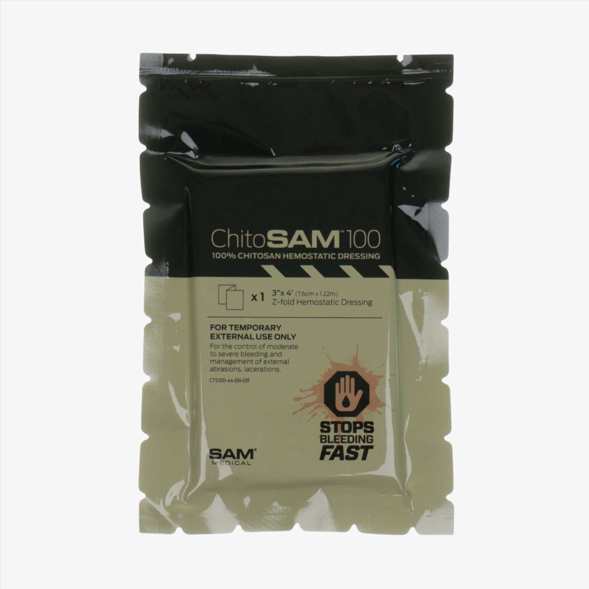 ChitoSAM™ 100 Hemostatisk Gasväv (Z-vikt, 7,6cm x 1,2m)