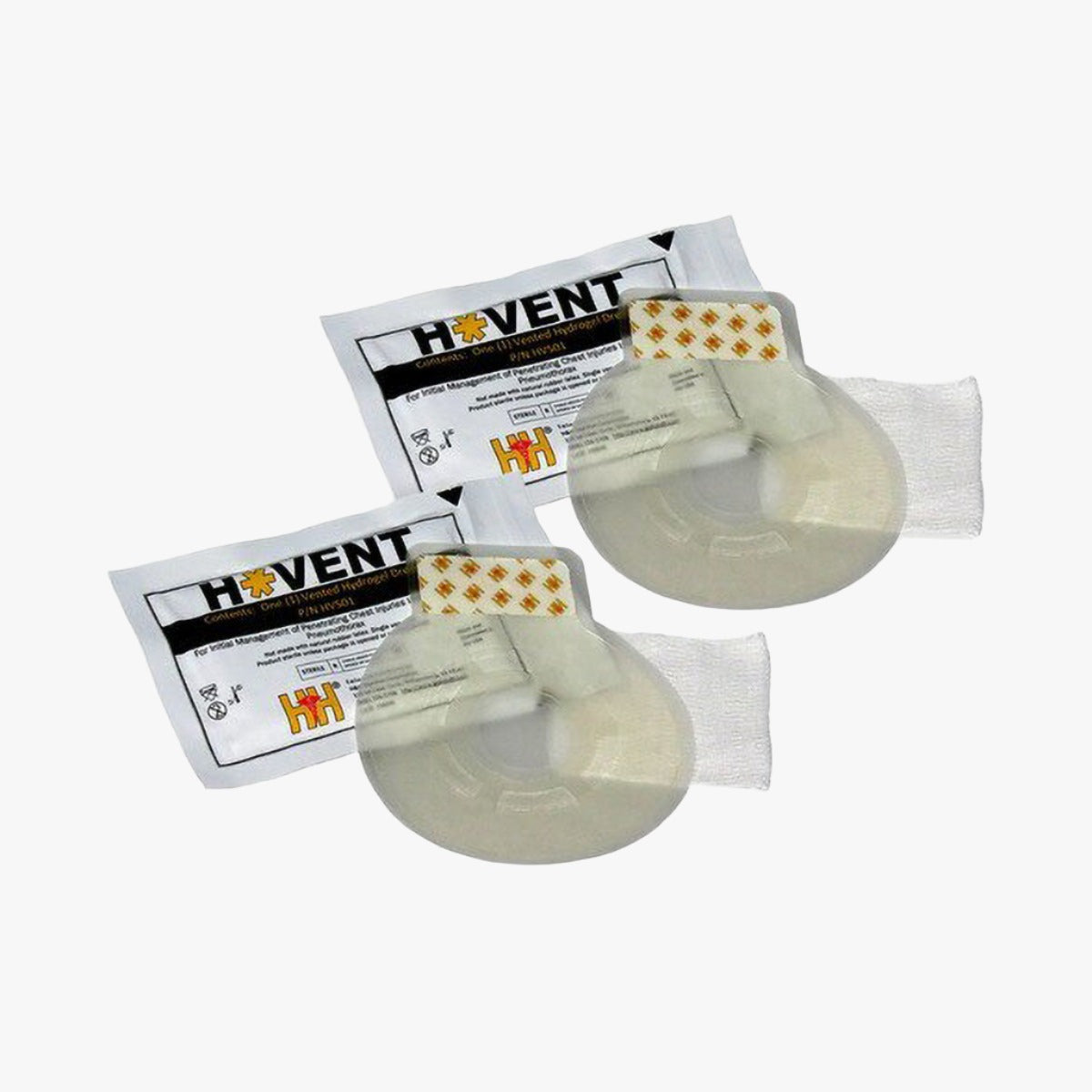 H&H Hyvent Vented Chest Seal Twin Pack (23 x 21 cm)