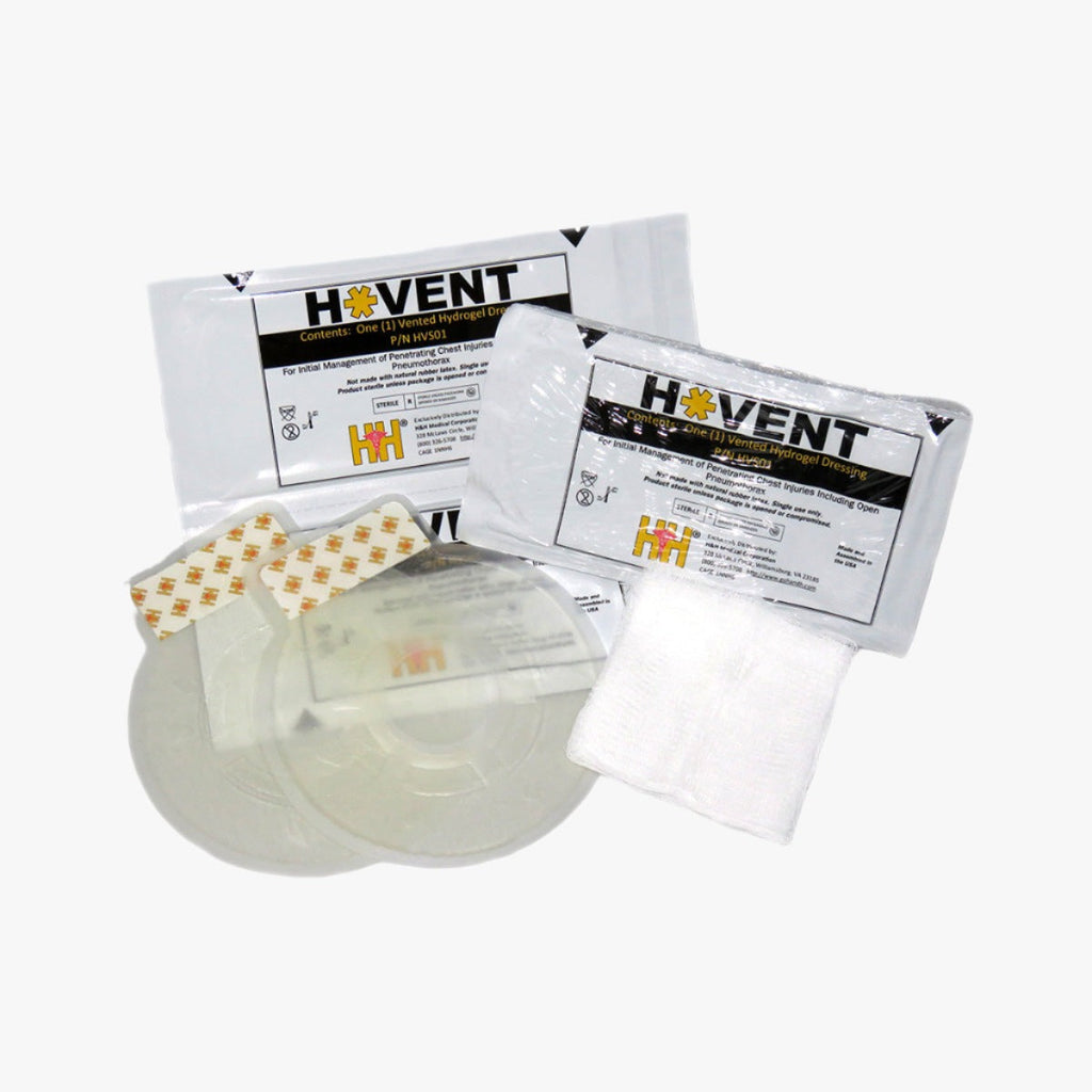 H&H Hyvent Vented Chest Seal Twin Pack (23 x 21 cm)