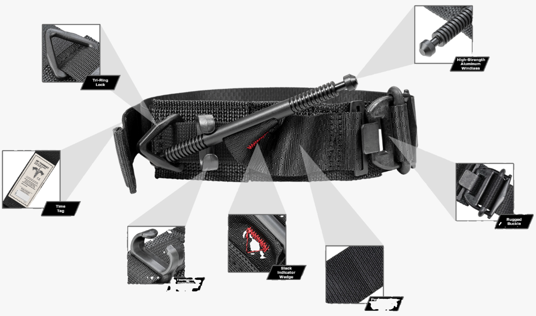 SOF Tactical Tourniquet Wide – SOFTT-W, svart